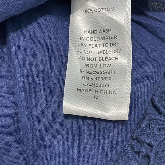 LAmade‎ Donna Lace Keyhole Top Midnight Blue Medium - Picture 10 of 12